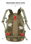 Tactical backpacks and emergency backpacks with modular loading systems, featuring reflective strips, suitable for daily use.