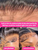 Body Wave Brazilian 13x6 360 HD Transparent Lace Front Wigs Pre Plucked 13x4 Lace Frontal Human Hair Wig For Women