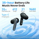 HAYLOU Mori Pro Bluetooth 5.4 Earphones -43dB ANC Active Noise Cancellation Earbuds 6 Mic Wireless Headphones 35H Battery Life