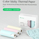 PeriPage 77x30mm Self-Adhesive Thermal Paper Sticker BPA-Free Printable Sticky Paper Roll for PeriPage A9/A9s/A9 Pro/A9 Max/A9s