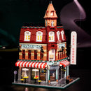 JQ10001 Creative Expert Hot Sales Street Views Cafe Corner 1950pcs Mini Bricks Modular House Model Building Blocks Birthday Gift