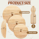 4.5/5.5/6.5 Inch Pottery Mold WIth Round Clay Throwing Cloth Plaster Molds Wood Pottery Tools for Dish Bowl Slump Press Mold