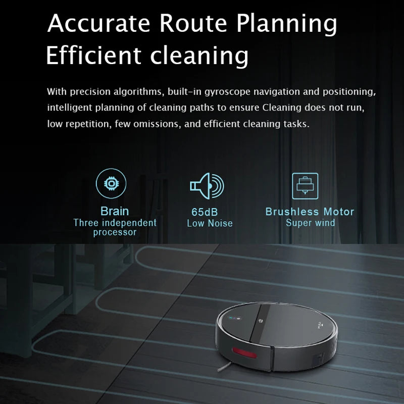 ZCWA V355 Robot Vacuum Cleaner 4400mAh Auto Charging 6000Pa Power Aspiration Gyroscopique App Control  Vacuum Cleaner Sweeper