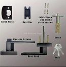 Black Door Handle Door Handle Lock Square Channel Privacy Mask Interior Bedroom Room Bathroom Lock Home Lock