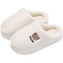 New Women Men Autumn Winter Warm Slippers Home Bedroom Casual Non Slip Shoes Couples Indoor Soft Sole Cotton Plush Slides