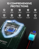 YESPER 2000A Jump Starter & Air Compressor – 150PSI Tyre Inflator, 12000mAh Power Bank, LED Screen, for 8L Gas 6L Diesel