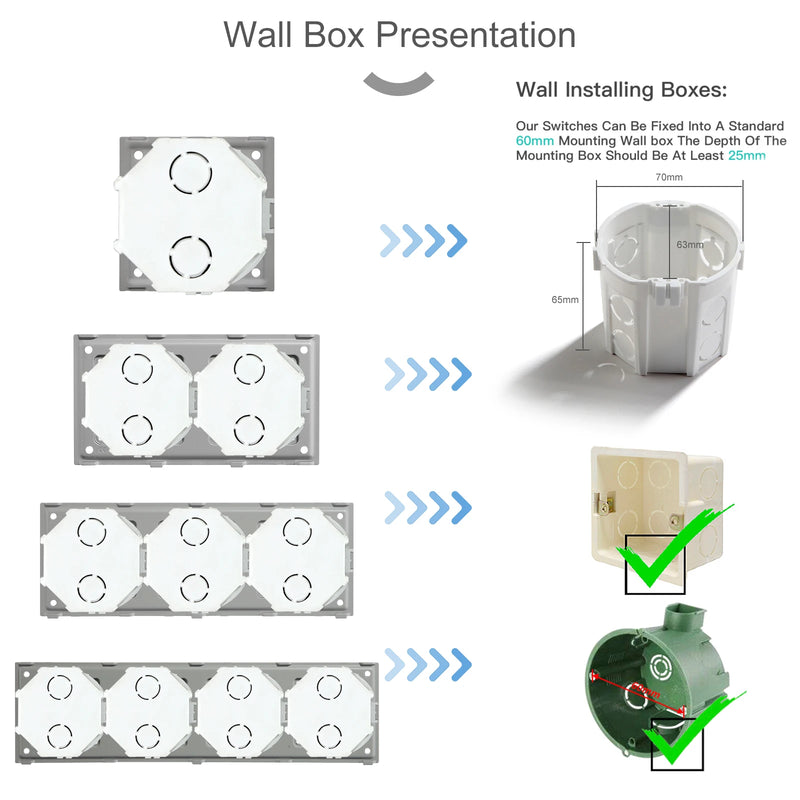 BSEED EU Glass Panel and USB Socket CAT5 RJ45 PC TV ST  DIY Function Parts Electrical Outlets Free Combination Wall Mounted