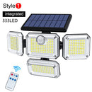 20 W superhelle Solarleuchten, 122/333 LEDs, IP65 wasserdicht, für den Außen- und Innenbereich, Solarlampe mit verstellbarem Kopf, großer Beleuchtungswinkel