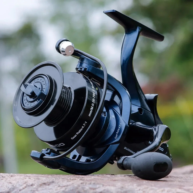 Sougayilang Fishing Reel 13+1BB Spinning Fishing Reel Right/Left Hand for Bass Trout Carp Trolling Fish with Free Spare Spool