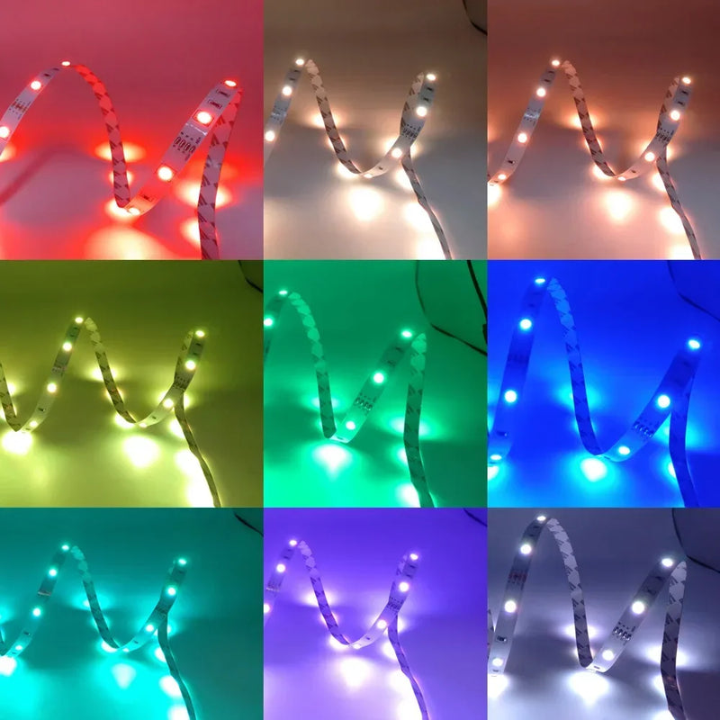 Led 10M Usb Light Strips 5050 Luses Led Rgb Tape Children Gaming Room Decoration 15M Tv Backlight 5M Led Wall Room Chain Lights