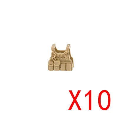 WW2 Military Building Blocks Mini Bricks Solider Figures Gifts Weapon Equipment Accessories USA Greman Vests Armor Toys For Kids