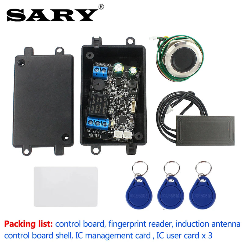 Fingerprint identification control board mobile phone NFC induction relay motherboard IC card 13.56mhz access controller