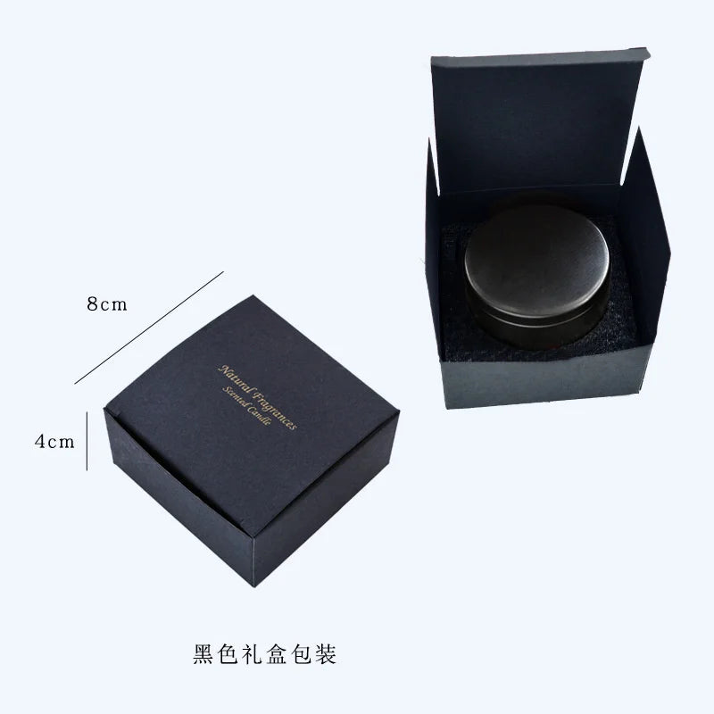 Burning 18h Citronella Anti-mosquito Aromatherapy Candles Black Tin Can Hotel Home Environment Friendly Soy Aromatic Candle