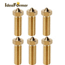 8pcs 3D Printer Parts Volcano Nozzle Brass Stainless Steel 0.4 0.6 0.8 1.0 1.2mm M6 Heatblock Nozzle Sidewinder Genius Anycubic