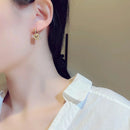 2023 New Designer Earrings Round Super Shiny Zircon Earrings Charming Luxury Women's Jewelry Cute Girl Gift Christmas Gift