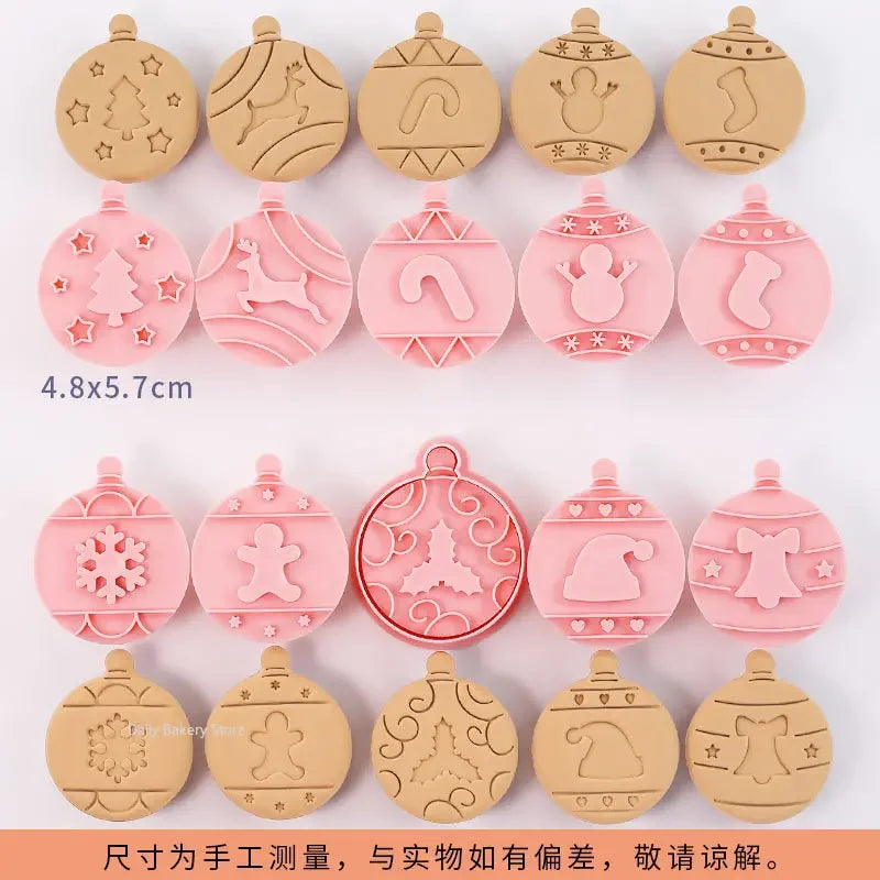 Multiple Sets DIY Cake Decorating Tools Christmas Cookie Cutters Cartoon Biscuit Mould DIY Fondant Mold Baking Tools for Kitchen