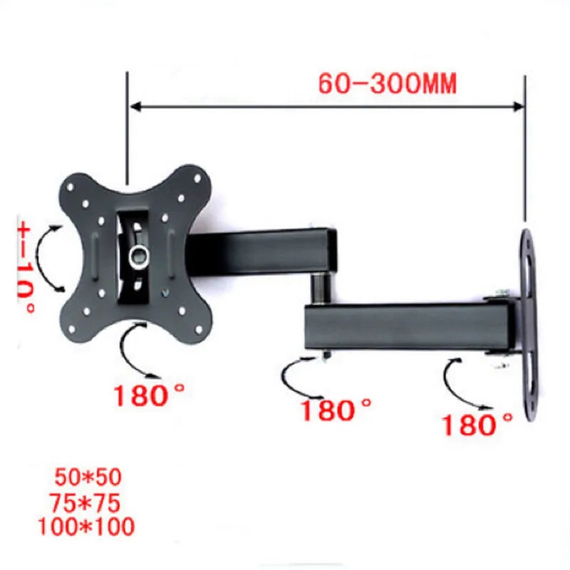 Lcd Led Tv Monitor Wall Bracket Mount Corner Tilt Swivel - 10