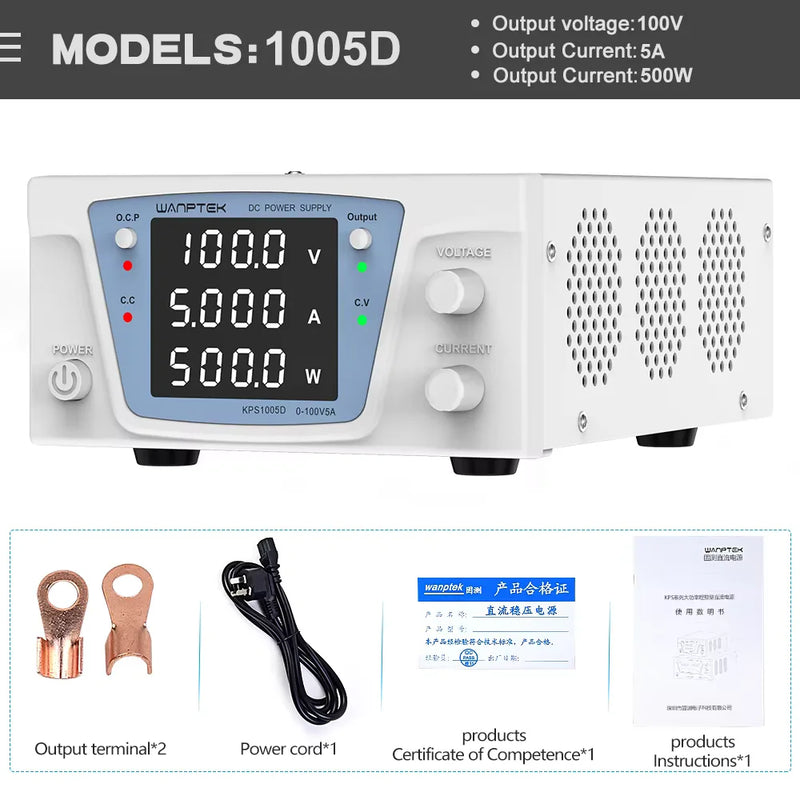 Lab dc stabilized power supply adjustable variable digital regulated power supply 100V 60V 30V 15V 10A 20A 40A 60A bench source