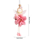 2024 Easter Flower Angel Wings Girls Window Sitting Fairy Tree Hanging Figurine For Woman Gift Home Wedding Birthday Party Decor