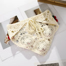 Spring Sweet Knitted Triangle Scarf Bohemian Style Women's Turban Beach Headband Trend Accessories Girl Hair Scarf Headdress