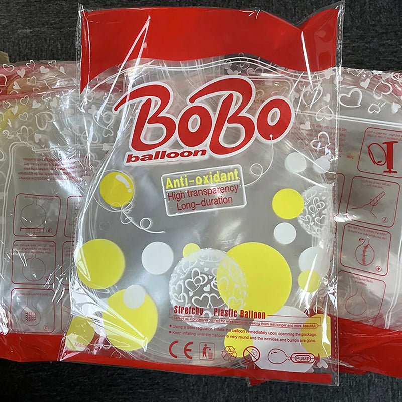 8/12/18/20/24inch Transparent Bubble Balloons Inflatable Clear Bobo Balloon Christmas Wedding Birthday Party Decorations Globos