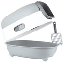 Cat Litter Box, Closed Cat Toilet with Automatic Anti-Sand Cage, Ultraviolet Sterilization and Deodorization, 38x55x36cm