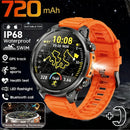 2026 GPS Smartwatch for Men 1.7 HD Screen Military Smart Watch Flashlight IP68 Waterproof 100 Sport Modes 720mAh Large Battery