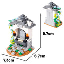 MOC City Series Building Blocks Figure Furniture House Kitchen Medieval Accessories DIY Bricks Set Christmas Toys for Kid Gifts