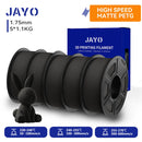 JAYO PETG 3D Filament 1.75MM High Speed PETG 3D Printer Filament 4Rolls High Flow Speedy Matte Effect 3D Printing Mateials