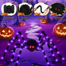 The Autumn Widow | Giant Light-Up Fuzzy Spider with 8 Lighting Modes