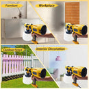 1400ML Electric Spray Gun 1000W Powerful HVLP Paint Sprayer 6 copper nozzles Auto Furniture Steel Coating Airbrush