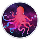 Summer Round Beach Towels Undersea Octopus Circle Bath Shower Towel With Drawstring Storage Bag Yoga Mat Blanket toalla playa