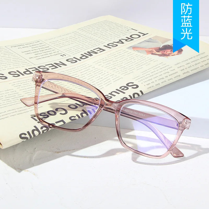 Square Shape Computer Glasses High Quality Anti Blue Light Transparent Women's Glasses Classic Style Glasses Women