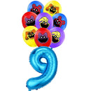 Smiling Critters Birthday Party Decoration Disposable Tableware Set Plate Balloons Banner Cake Topper Party Supplies Baby Shower