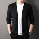 Cardigan Jacket for Men, Spring and Autumn, Long-Sleeved, Casual, Versatile, Spring Outerwear, Trendy Top