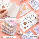 Kawaii A7 Notebooks 80 Sheets Journals Oil Painting Landscape Coil Book Kpop Notepad Portable Stationery Agenda School Supplies