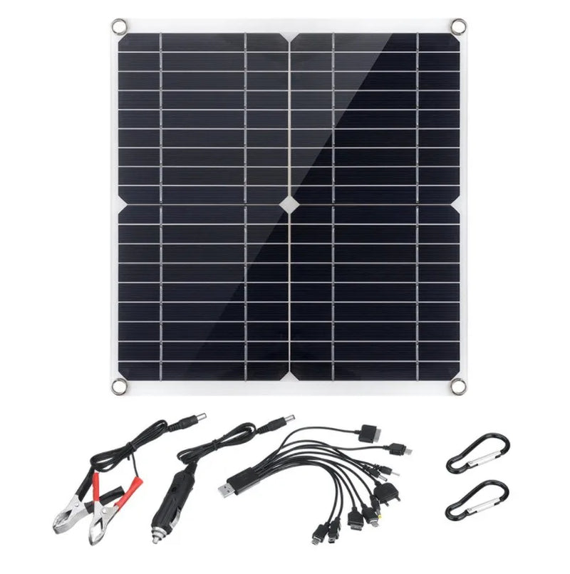 200 Watt Solar Panel Kit Portable Dual-USB with LCD Solar Controller 12V Folding Battery Charger with Controller Caravan Boat