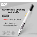 Portable Utility Knife 9mm No Shaking 30° AutoLock Pocket Box Cutters for Lightweight Office Home Arts Crafts Hobby Carver Tools