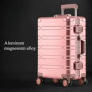 Large Capacity Trolley Suitcase Travel Bag Aluminum-magnesium Alloy Travel Suitcase Business Rolling Luggage