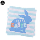 20pcs Easter Bunny Paper Napkins Disposable Napkins Easter Theme Birthday Party Dessert Napkins Spring Easter Party Decorations