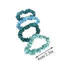 6/10Pcs/Set Seiden-Satin-Haargummis Einfarbige Haarbänder Mädchen Haar-Accessoires Pferdeschwanzhalter Kleine Haargummis Sommer-Gummiband