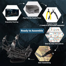 Piececool 3D Metal Puzzles Gifts Abyssal Ghost Pirate Ship Model Building Kits DIY Toys for Birthday and Christmas
