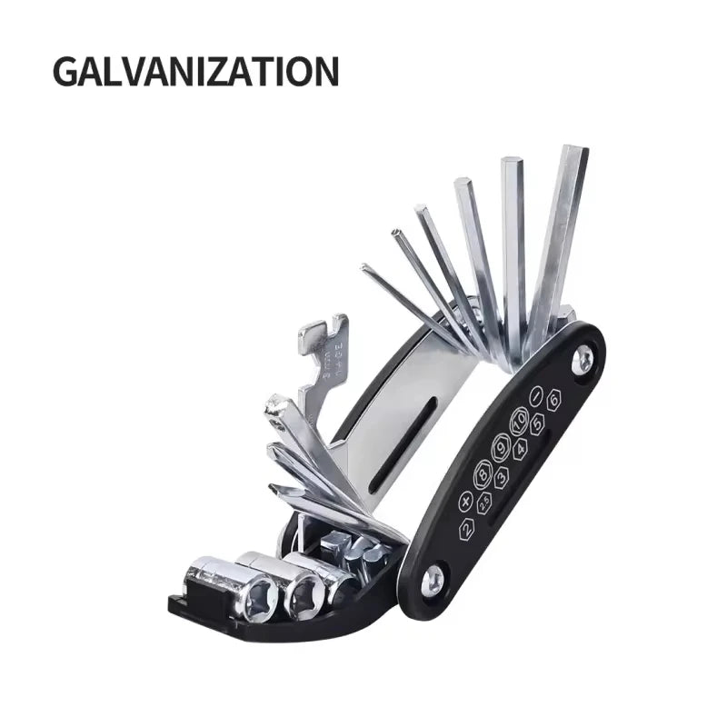 Multifunctional Bike Repair Tools Wear-resistant Stainless Steel Foldable Bike Tools