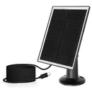 20W Camera Solar Charging Panel For EufyCam 3/3C Security Camera Micro USB/Type-C 360 Adjustable IP65 Waterproof for iPad