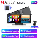 Junsun 10.26 "Wireless CarPlay Android Auto Car Radio 4K Dash Cam Rearview Camera Wifi GPS Navigation Dashboard Video Recorder