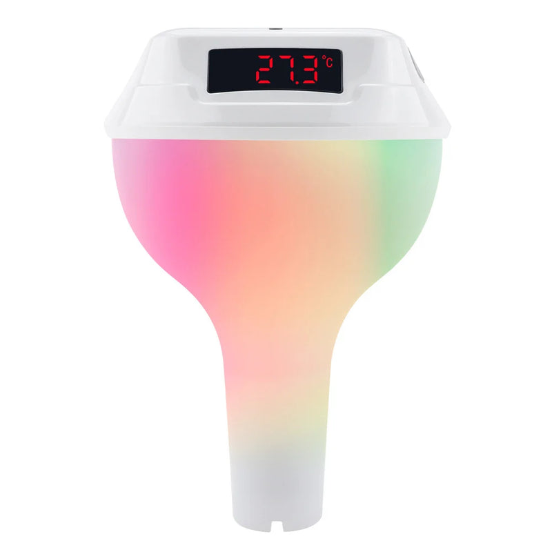 2025 NEW Intelligent Solar Powered Pool Thermometer With LED Digital Gauge 100 Meter Wireless Transmission green