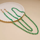 Creative Crystal Beaded Eyewear Chain Anti-Slip Woman Men Sunglasses Lanyard Face-Mask Holder Cord Colorful Glasses Jewelry