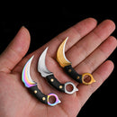 Mini Claw Knife Keychain Hanger Fruit Knife EDC Mini Blade Pocket Key Claw Chain Outdoor Tools Portable Delivery Knife Fashion