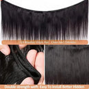 40 42 Inch Long Straight Human Hair Bundles Natural Brazilian Virgin Hair 1/3/4 Bundles Hair Extensions Double Weft Wet And Wavy