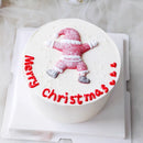 2025 Christmas Cake Decoration Lying Santa Claus Letters Merrychristmas Cake Toppers Christmas Tree Mini Santa Cupcake Toppers
